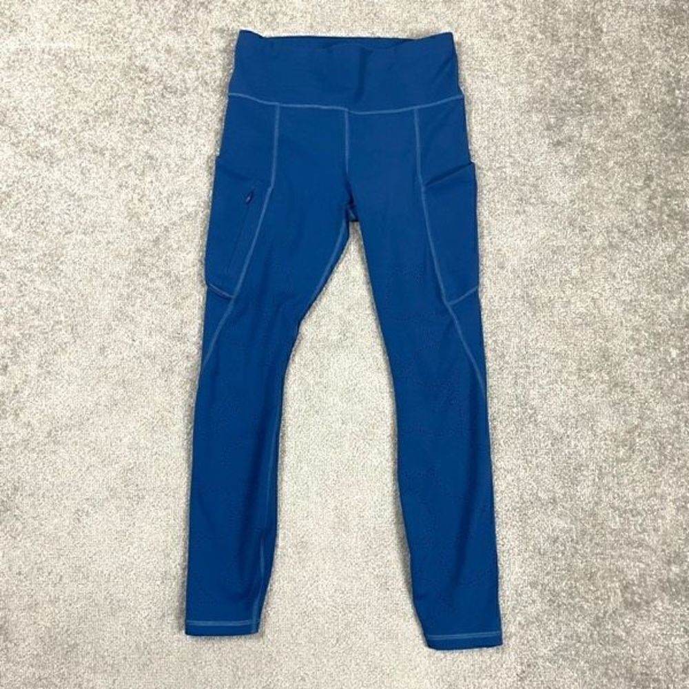 Athleta Atlantis Blue All In Reaction 7/8 Tight Laser Cut Pocket Legging Size S